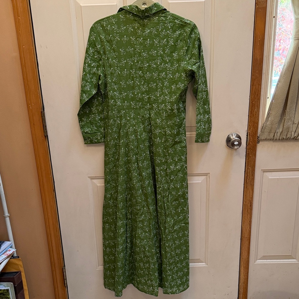 Julia Amory Green Floral Long Sleeve Dress - Picture 6 of 8